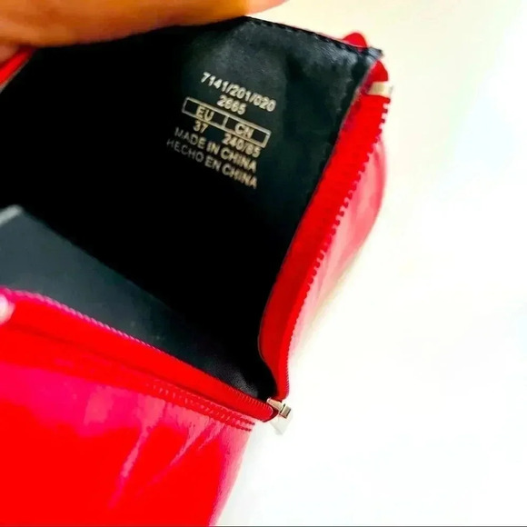 Zara Trafaluc Red Mid Heel Ankle Boots - Picture 10 of 11